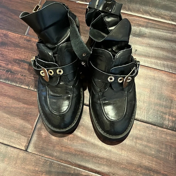 Jessica Buurman Black Gold double buckle boots size 38 - Picture 3 of 14